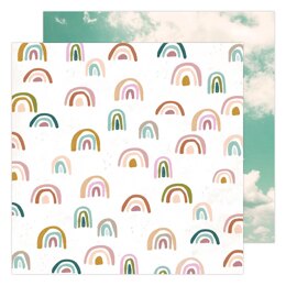 American Crafts Heidi Swapp - Care Free Sunny Skies 12"x12" Cardstock