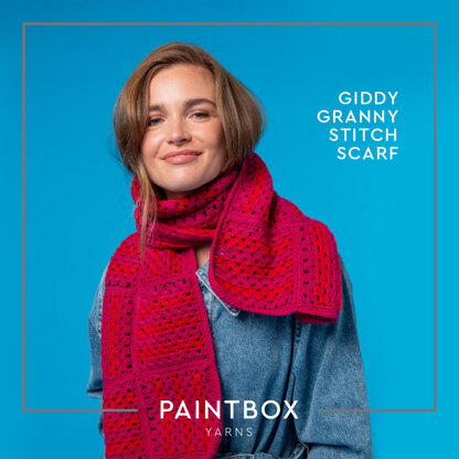 Giddy Granny Stitch Scarf - Free Crochet Pattern for Women in Paintbox Yarns Wool Blend DK by Paintbox Yarns