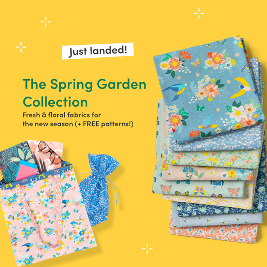 The new exclusive Spring Garden fabric collection is now available!