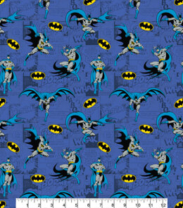 Visage Textiles Licensed - Batman Comics Blue