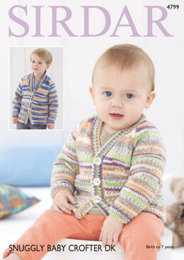 Cardigans in Sirdar Snuggly Baby Crofter DK - 4799 - Downloadable PDF