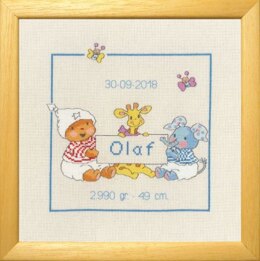 Permin Bobbi Olaf Cross Stitch Kit - 22x22cm
