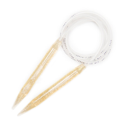 Addi Gold-Glitter Circular Needles 100cm
