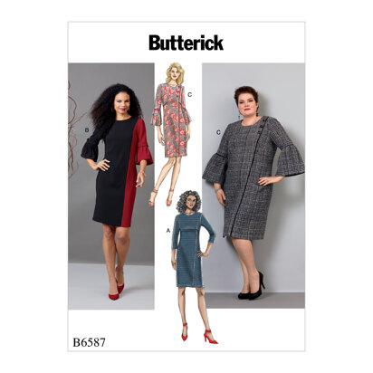 Butterick Kleid für Damen und kleine Damen B6587 - Schnittmuster