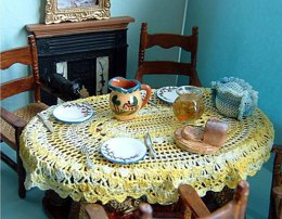 1:12th scale Oval Tablecloth