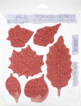 Stampers Anonymous Tim Holtz Cling Stamps 7"X8.5" - Pressed Foliage