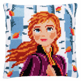 Vervaco Disney Frozen 2: Anna Cushion Cross Stitch Kit - 40 x 40cm