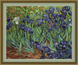 Luca-S Van Gogh Irises Petit Point Tapestry Kit - Multi