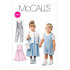 McCall's Toddlers' Rompers In 2 Lengths Dress Jacket and Shirt M6304 - Paper Pattern Size 1-2-3