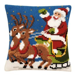 Vervaco Cushion Santa claus Cross Stitch Kit
