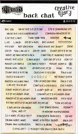 Ranger Dyan Reaveley's Dylusions Creative Dyary Back Chat Stickers - 220763