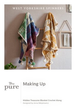Making Up Hidden Treasures Blanket Crochet Along in West Yorkshire Spinners - Downloadable PDF