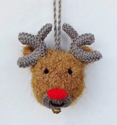 Rudolph Reindeer Jingle Bell Bauble