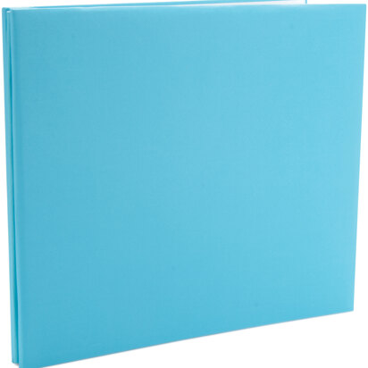 American Crafts Colorbok Post Bound Fabric Album 12"X12" - Light Teal