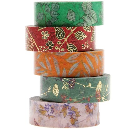 Paper Poetry Washi Tape Pack of 5 Funny Fall Tapes