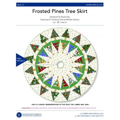 Windham Fabrics Frosted Pines Tree Skirt II - Downloadable PDF