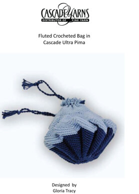 Fluted Crocheted Bag in Cascade Ultra Pima - 142