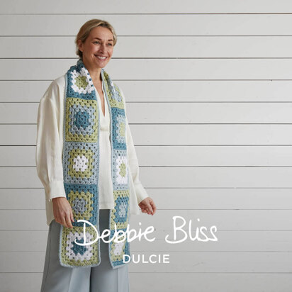 Festival Crochet Scarf - Free Crochet Pattern For Women in Debbie Bliss Dulcie by Debbie Bliss