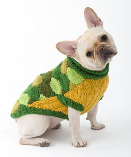 Turtle Dog Costume in Lion Brand Vanna's Choice - L32127 - Downloadable PDF