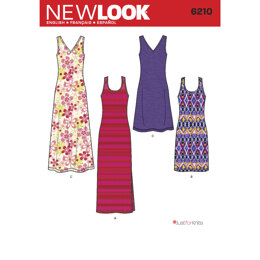 New Look Misses' Knit Dress in Two Lengths 6210 - Paper Pattern, Size A (10-12-14-16-18-20-22)