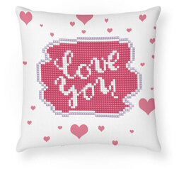 Diamond Dotz Mini Pillow - Love You Diamond Painting Kit