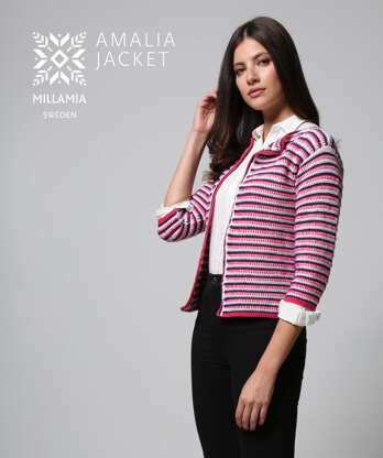 Amalia Jacket - Crochet Pattern For Women in MillaMia Naturally Soft Merino