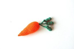 Carrot Crochet Pattern, Carrot Amigurumi, Food Crochet Pattern, Vegetable Amigurumi