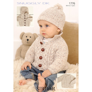 Sweater, Jackets and Hat in Sirdar Snuggly DK - 1776