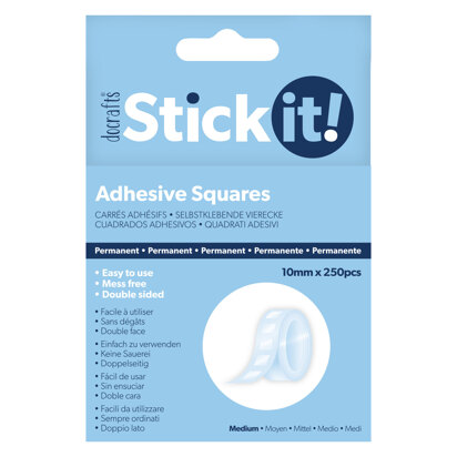 Stick It Adhesive Squares (250pcs) - Medium (10mm)