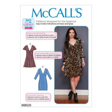 McCall's Misses' Dresses M8020 - Sewing Pattern