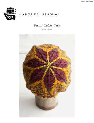 Fair Isle Tam Hat in Manos del Uruguay Silk Blend