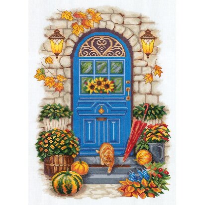 Panna Autumn at the Door Cross Stitch Kit