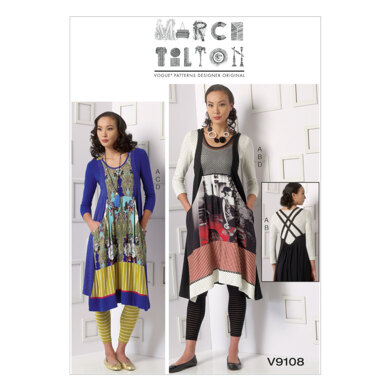 Vogue Misses' Top, Dress and Leggings V9108 - Sewing Pattern