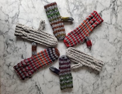 Simple Cable Mittens