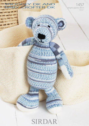 Toy Teddy in Sirdar Snuggly Baby Crofter DK and Snuggly DK - 1457