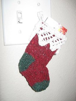 Lace Stocking Gift Card Holder