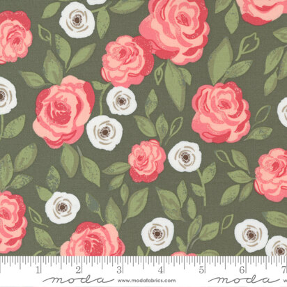 Moda Fabrics Love Note  - Green - 5150-13