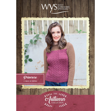 Primrose Sweater in West Yorkshire Spinners Bluefaced Leicester Solids Aran - Downloadable PDF