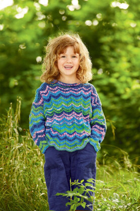 Child’s Sweater in Schachenmayr Catania Color - S7370 - Downloadable PDF