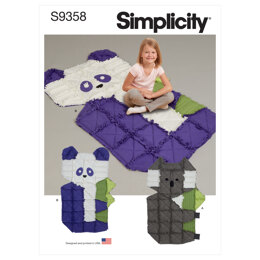 Simplicity Fleece Rag Quilts S9358 - Sewing Pattern