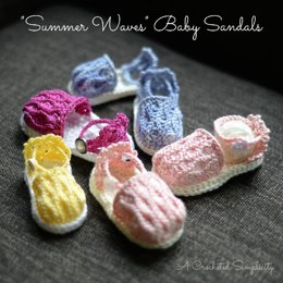 "Summer Waves" Baby Sandals