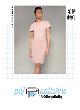 Simplicity Misses Bodice Dress SP101 - Downloadable PDF