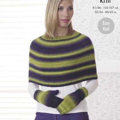 Capes, Hat & Mittens in King Cole Riot DK - 4679 - Downloadable PDF