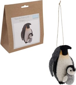 Trimits Needle Felting Kit: Penguins - 6.5 x 9.5cm