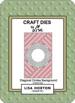 Lisa Horton Diagonal Circles Background Die Set