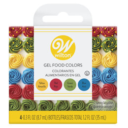 Wilton Red, Yellow, Green and Blue Gel Food Color Set, 4-Count