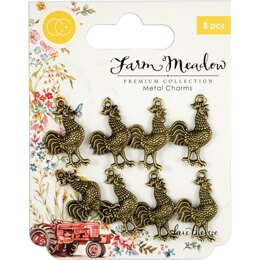Craft Consortium Metal Charms - Rooster