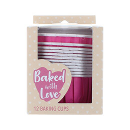 BWL Hot Pink Baking Cases 12pc