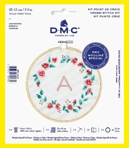 DMC Wreath (with 6" hoop) Cross Stitch Kit