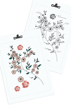 Cherry Blossom in DMC - PAT0015 -  Downloadable PDF